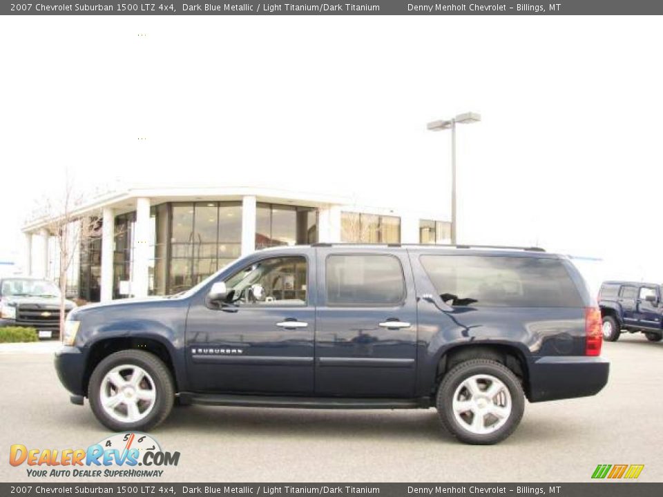 2007 Chevrolet Suburban 1500 LTZ 4x4 Dark Blue Metallic / Light Titanium/Dark Titanium Photo #1