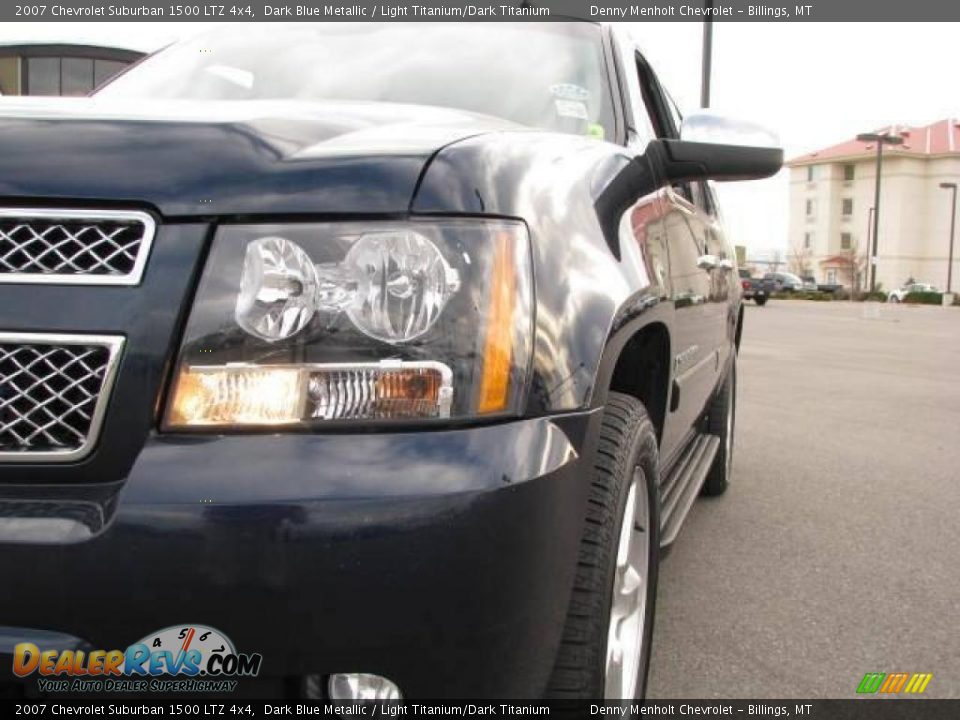 2007 Chevrolet Suburban 1500 LTZ 4x4 Dark Blue Metallic / Light Titanium/Dark Titanium Photo #3