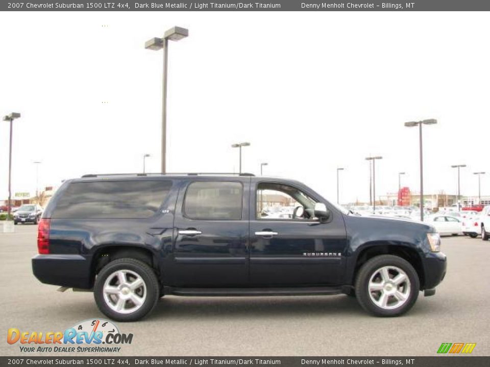 2007 Chevrolet Suburban 1500 LTZ 4x4 Dark Blue Metallic / Light Titanium/Dark Titanium Photo #5