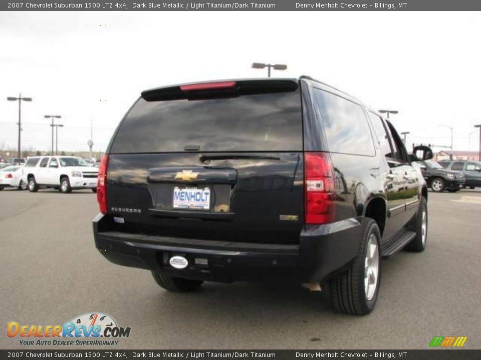 2007 Chevrolet Suburban 1500 LTZ 4x4 Dark Blue Metallic / Light Titanium/Dark Titanium Photo #6