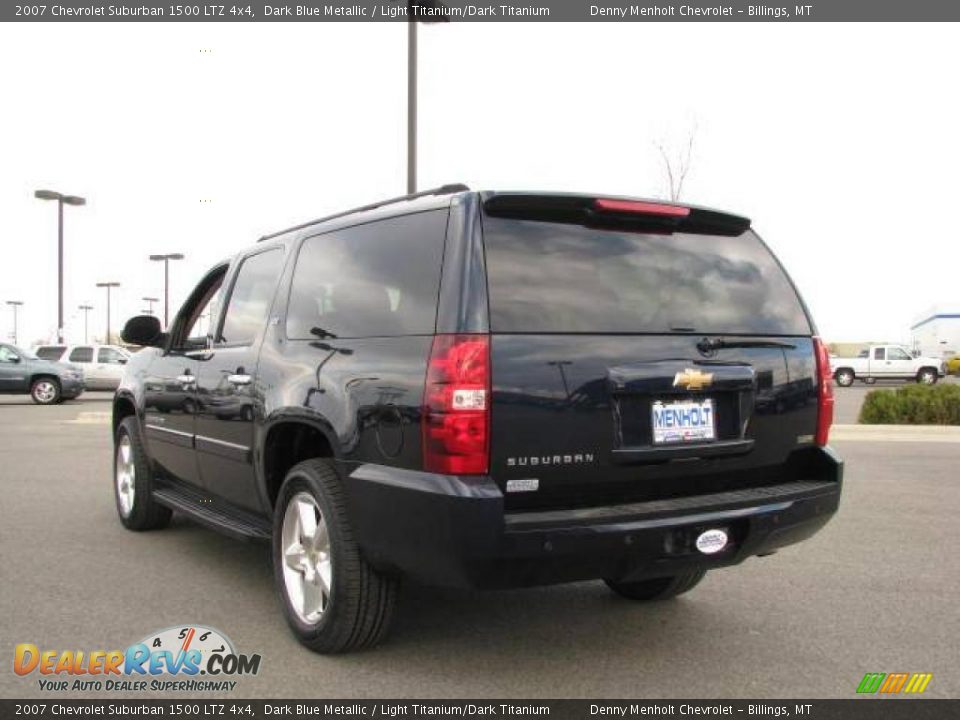 2007 Chevrolet Suburban 1500 LTZ 4x4 Dark Blue Metallic / Light Titanium/Dark Titanium Photo #7