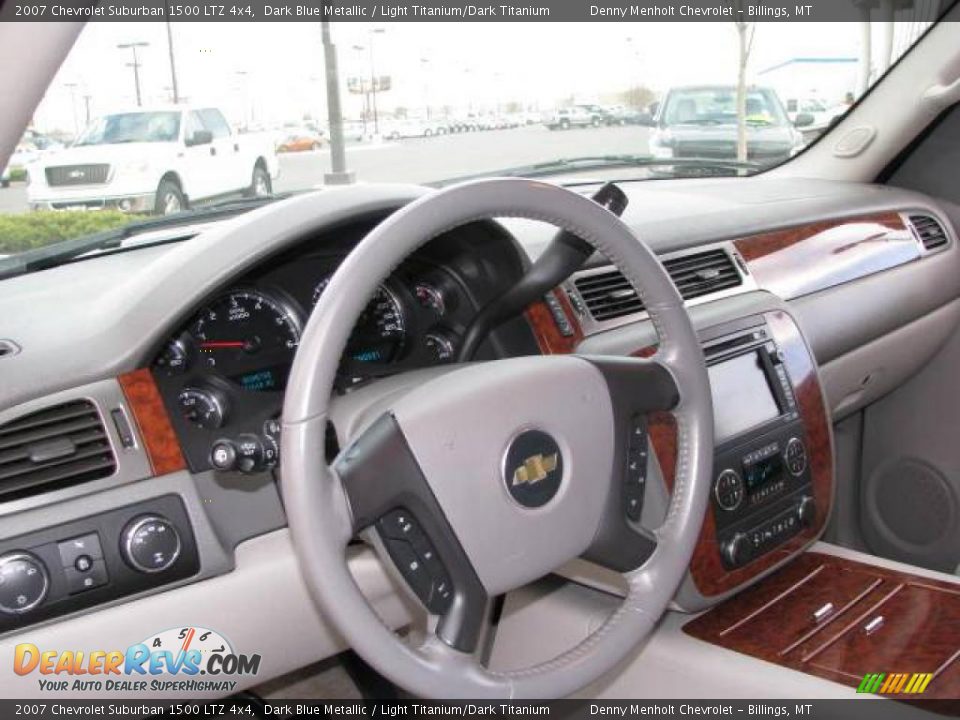 2007 Chevrolet Suburban 1500 LTZ 4x4 Dark Blue Metallic / Light Titanium/Dark Titanium Photo #13