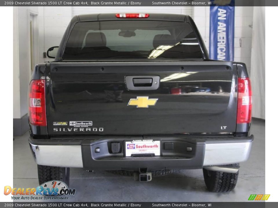 2009 Chevrolet Silverado 1500 LT Crew Cab 4x4 Black Granite Metallic / Ebony Photo #3