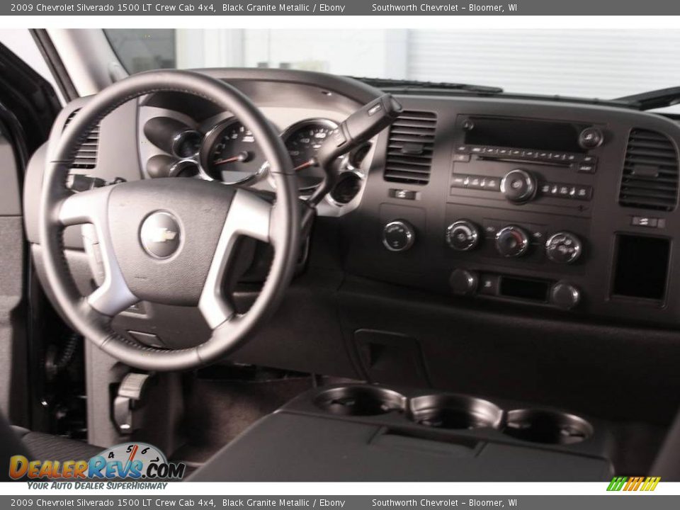 2009 Chevrolet Silverado 1500 LT Crew Cab 4x4 Black Granite Metallic / Ebony Photo #6