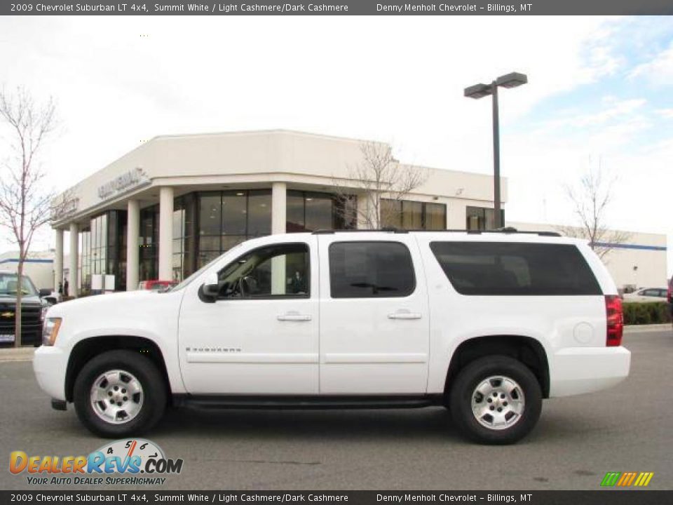 2009 Chevrolet Suburban LT 4x4 Summit White / Light Cashmere/Dark Cashmere Photo #1