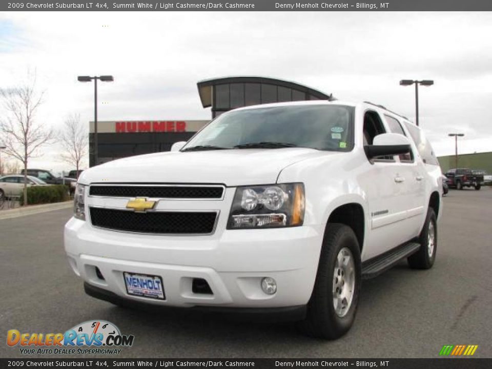 2009 Chevrolet Suburban LT 4x4 Summit White / Light Cashmere/Dark Cashmere Photo #2
