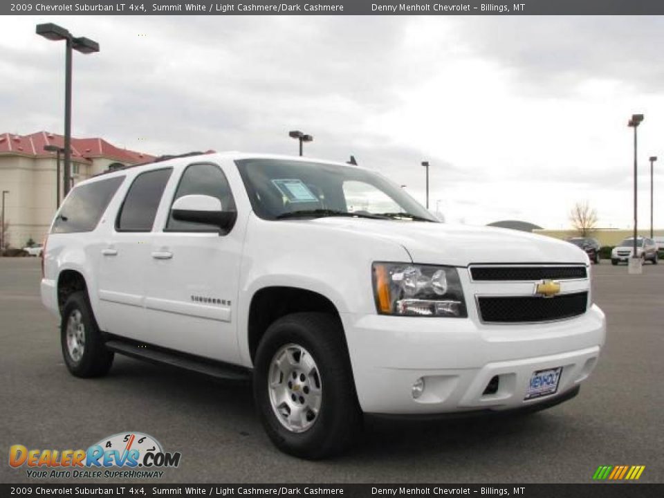 2009 Chevrolet Suburban LT 4x4 Summit White / Light Cashmere/Dark Cashmere Photo #4