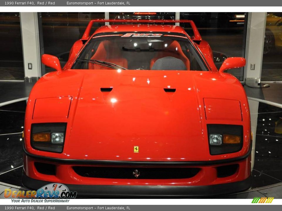 1990 Ferrari F40 Red / Red Photo #10