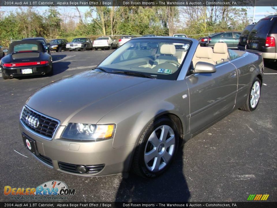 2004 Audi A4 1.8T Cabriolet Alpaka Beige Pearl Effect / Beige Photo #1