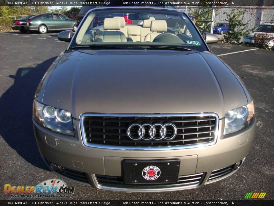 2004 Audi A4 1.8T Cabriolet Alpaka Beige Pearl Effect / Beige Photo #3