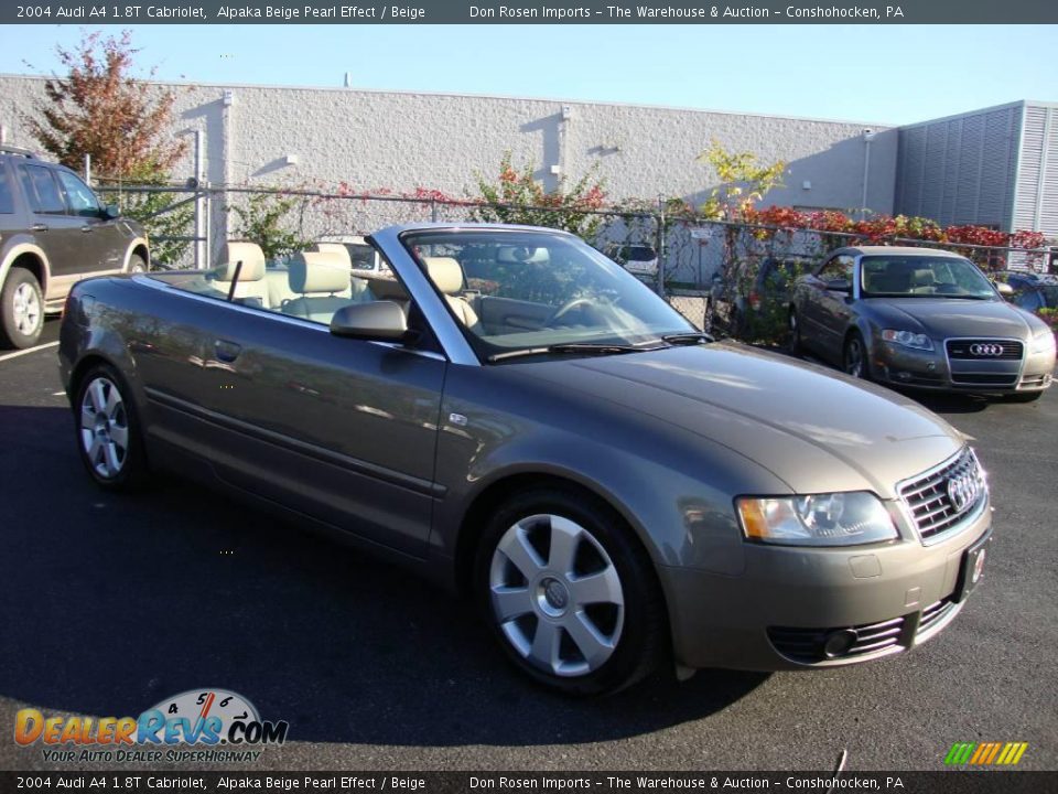 2004 Audi A4 1.8T Cabriolet Alpaka Beige Pearl Effect / Beige Photo #5