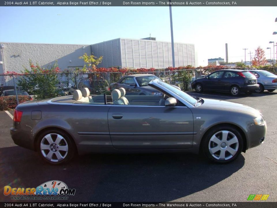 2004 Audi A4 1.8T Cabriolet Alpaka Beige Pearl Effect / Beige Photo #6