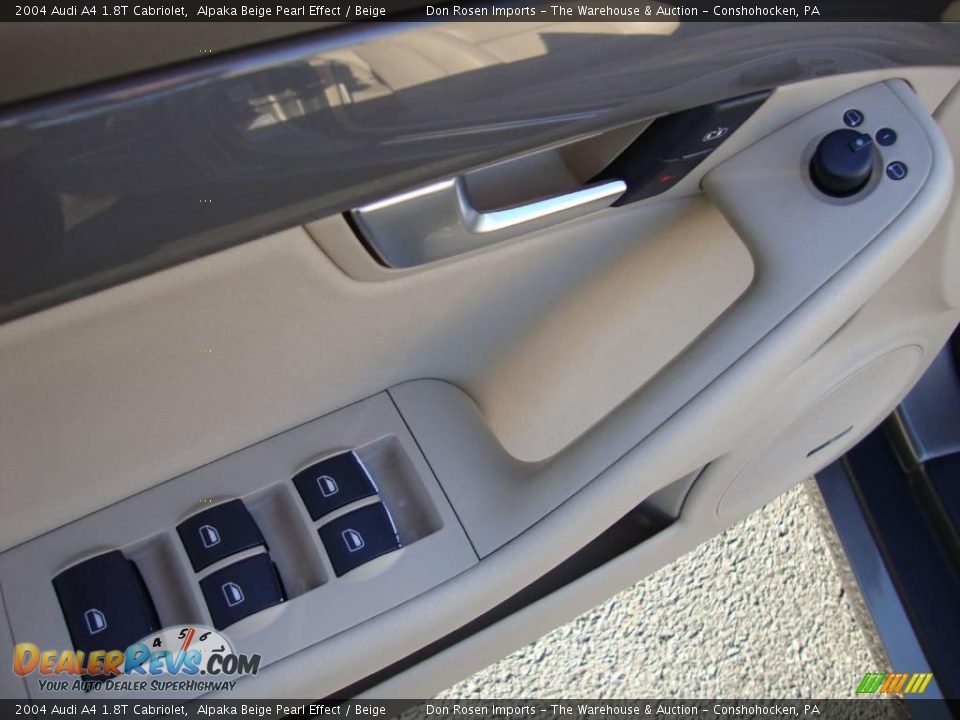 2004 Audi A4 1.8T Cabriolet Alpaka Beige Pearl Effect / Beige Photo #14