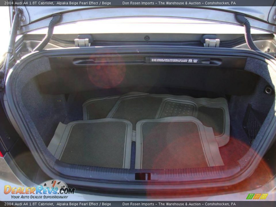 2004 Audi A4 1.8T Cabriolet Alpaka Beige Pearl Effect / Beige Photo #20