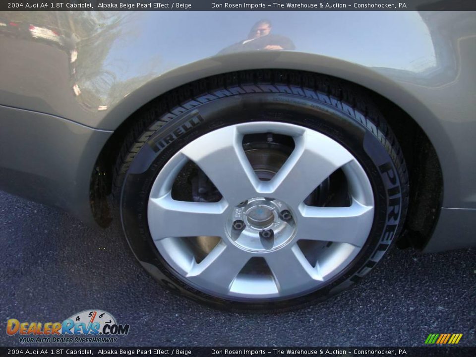 2004 Audi A4 1.8T Cabriolet Alpaka Beige Pearl Effect / Beige Photo #21
