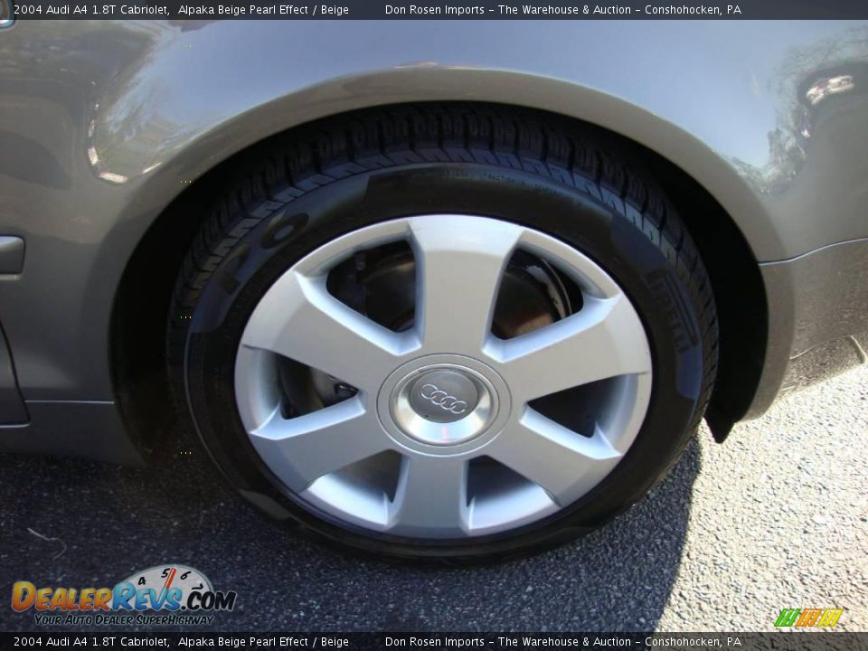 2004 Audi A4 1.8T Cabriolet Alpaka Beige Pearl Effect / Beige Photo #22
