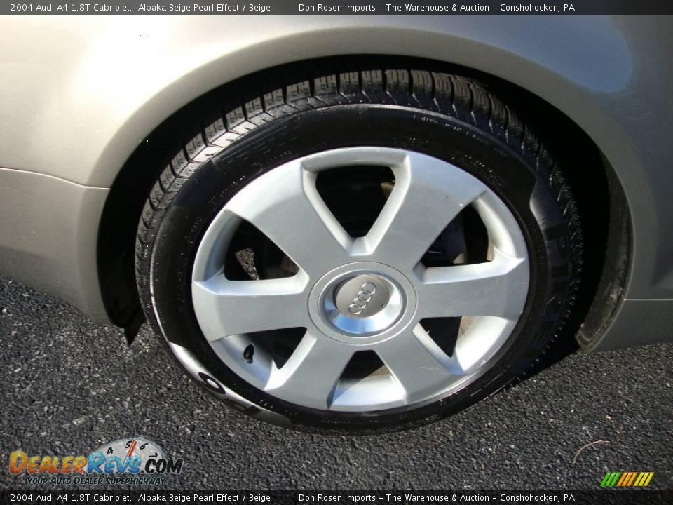 2004 Audi A4 1.8T Cabriolet Alpaka Beige Pearl Effect / Beige Photo #23