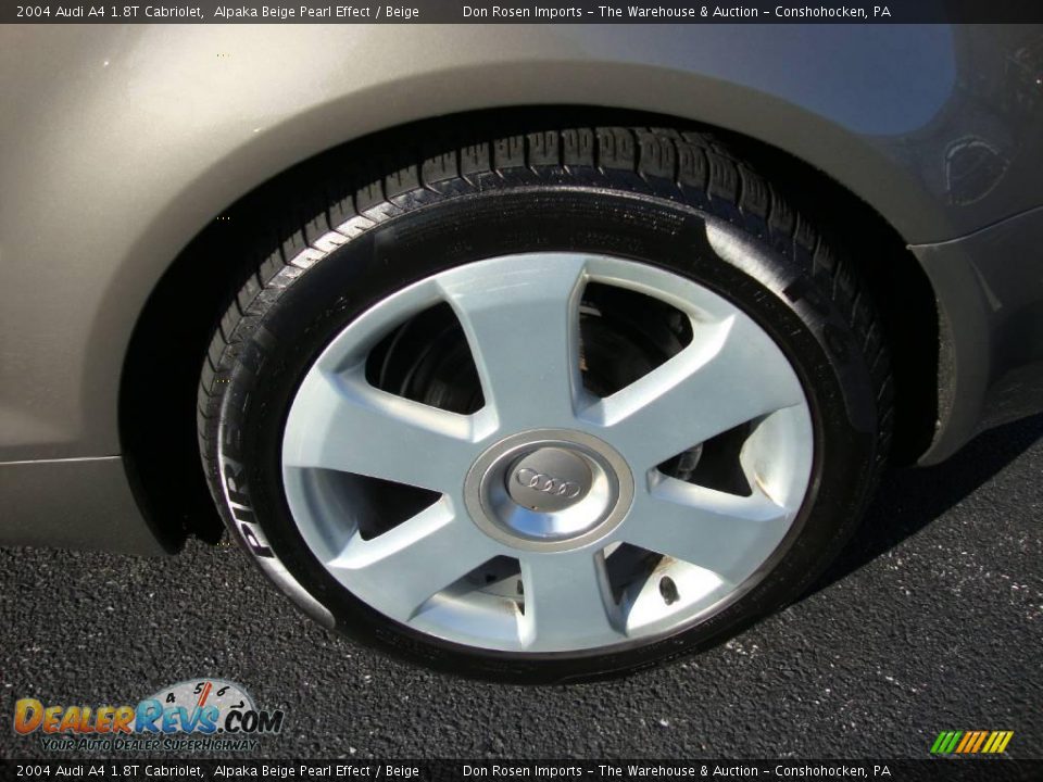 2004 Audi A4 1.8T Cabriolet Alpaka Beige Pearl Effect / Beige Photo #24
