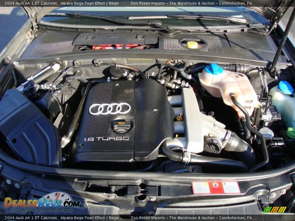 2004 Audi A4 1.8T Cabriolet Alpaka Beige Pearl Effect / Beige Photo #27
