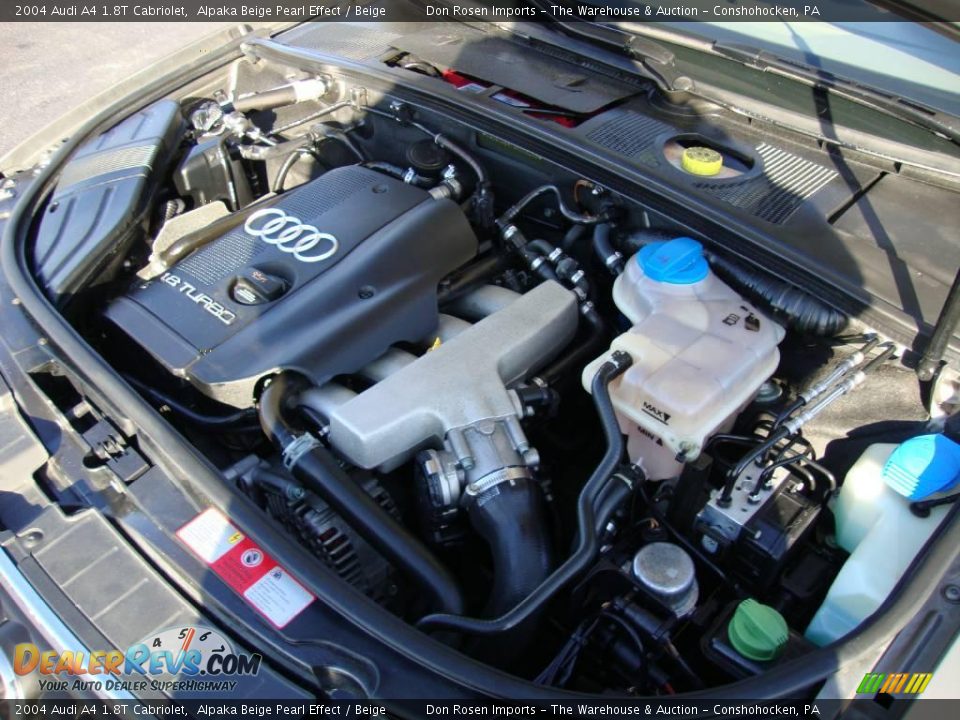 2004 Audi A4 1.8T Cabriolet Alpaka Beige Pearl Effect / Beige Photo #28