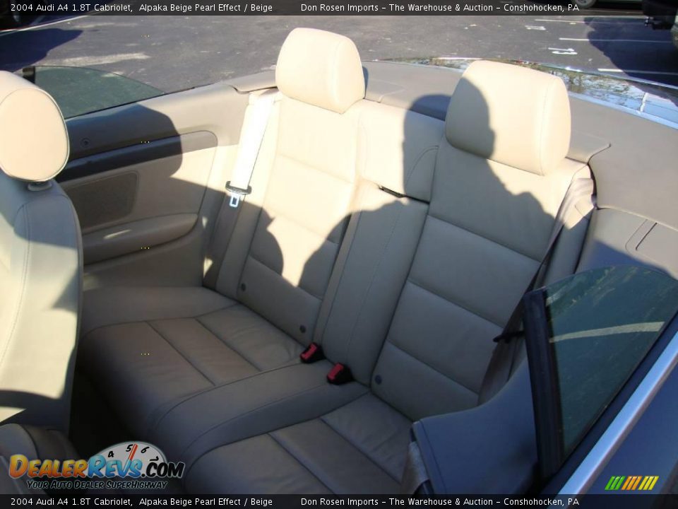 2004 Audi A4 1.8T Cabriolet Alpaka Beige Pearl Effect / Beige Photo #30