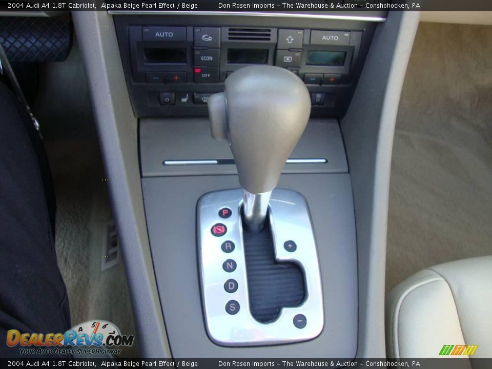 2004 Audi A4 1.8T Cabriolet Alpaka Beige Pearl Effect / Beige Photo #34