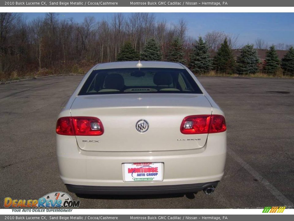 2010 Buick Lucerne CX Sand Beige Metallic / Cocoa/Cashmere Photo #4