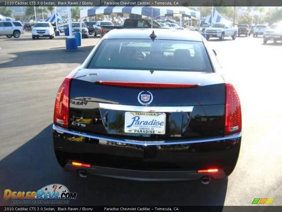 2010 Cadillac CTS 3.0 Sedan Black Raven / Ebony Photo #7