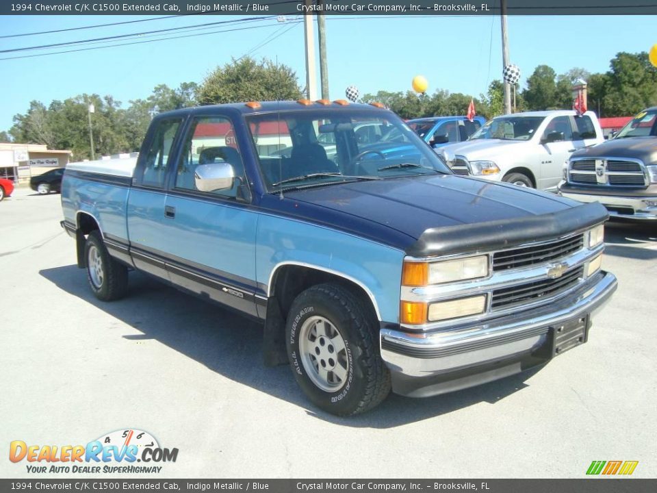 1994 Chevrolet C/K C1500 Extended Cab Indigo Metallic / Blue Photo #4