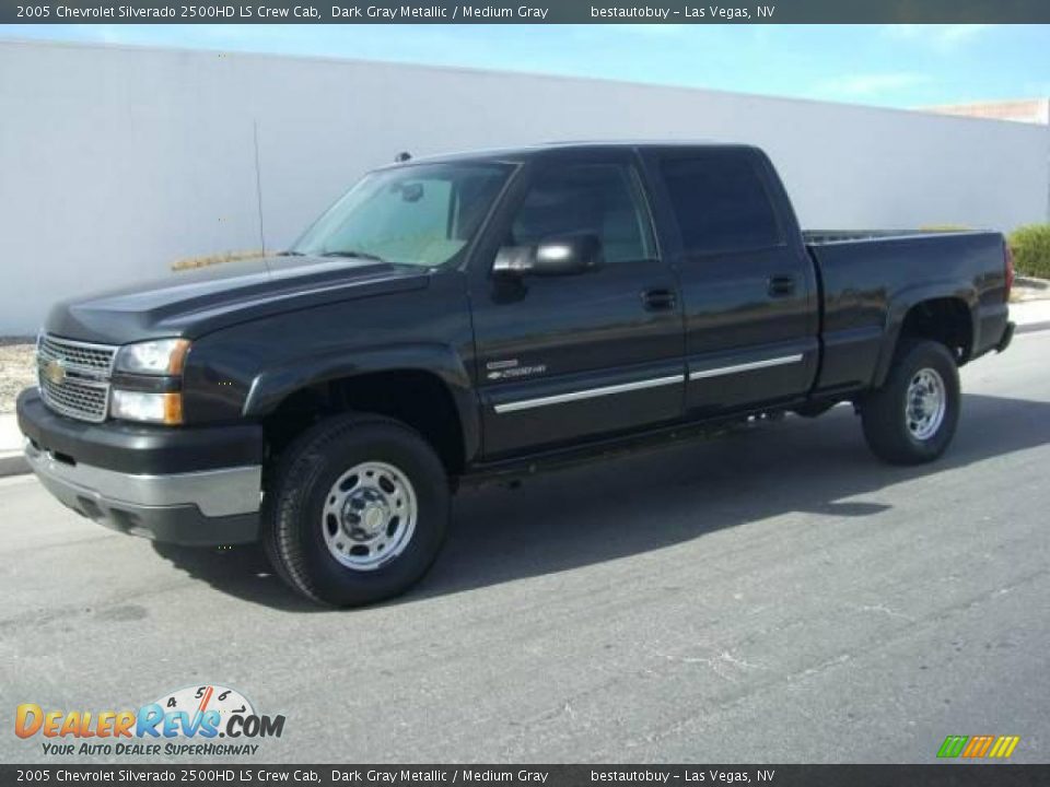 2005 Chevrolet Silverado 2500HD LS Crew Cab Dark Gray Metallic / Medium Gray Photo #2