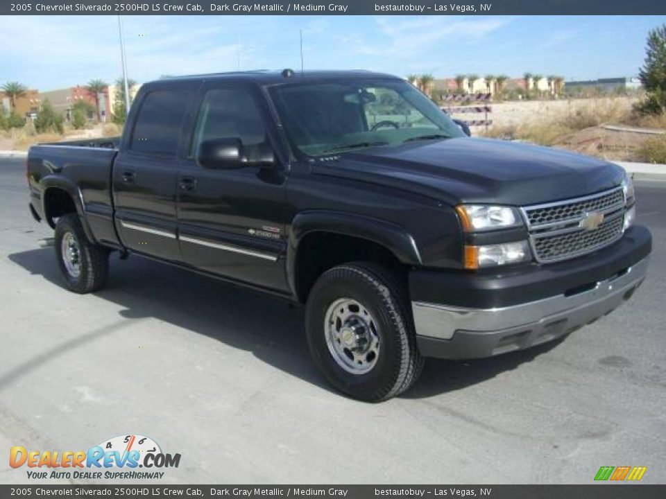 2005 Chevrolet Silverado 2500HD LS Crew Cab Dark Gray Metallic / Medium Gray Photo #7
