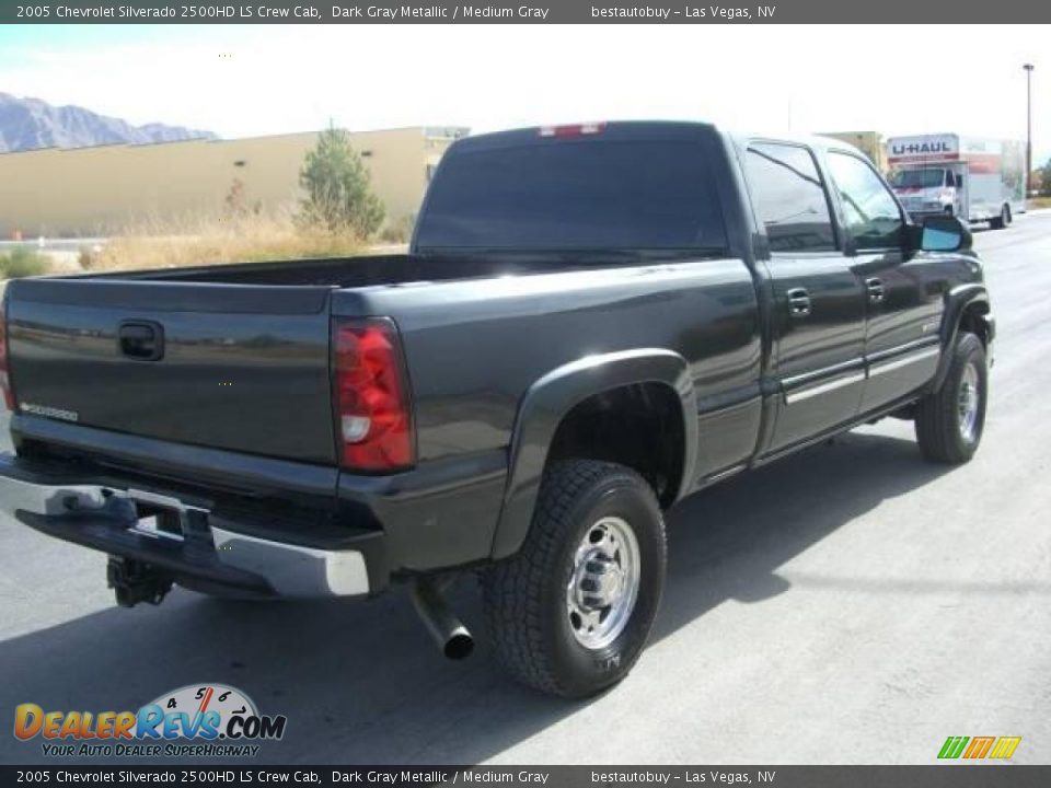 2005 Chevrolet Silverado 2500HD LS Crew Cab Dark Gray Metallic / Medium Gray Photo #10
