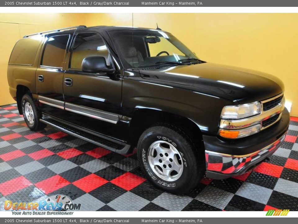 2005 Chevrolet Suburban 1500 LT 4x4 Black / Gray/Dark Charcoal Photo #1