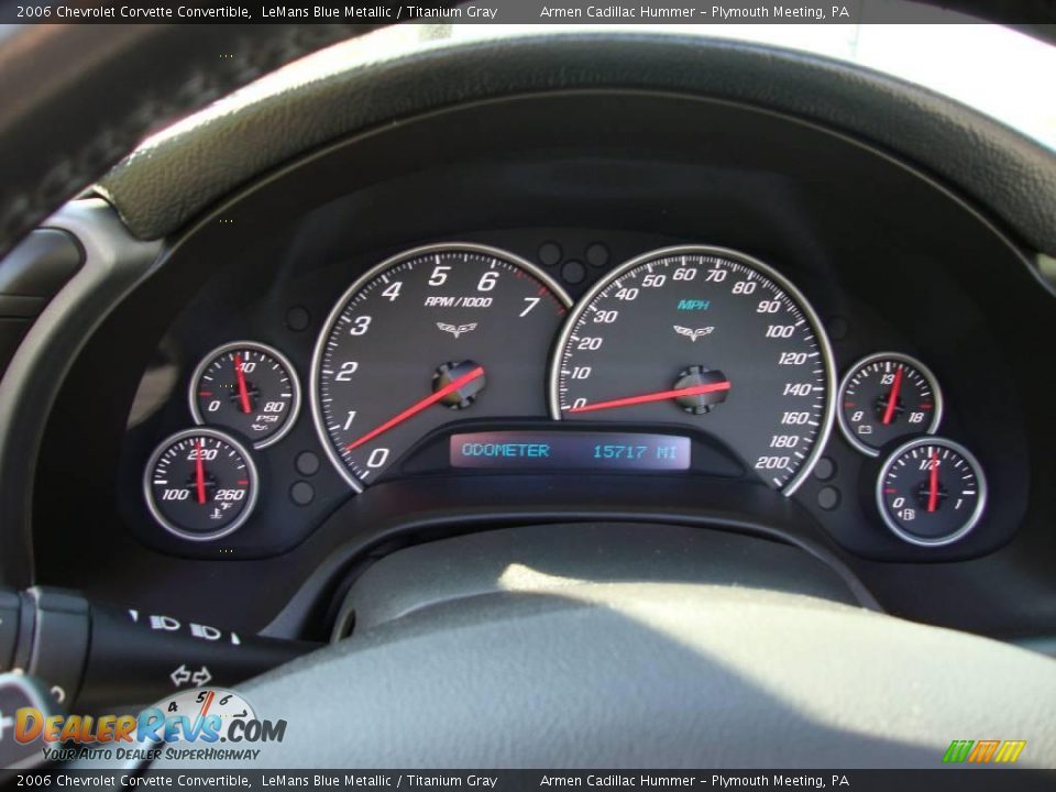 2006 Chevrolet Corvette Convertible LeMans Blue Metallic / Titanium Gray Photo #31