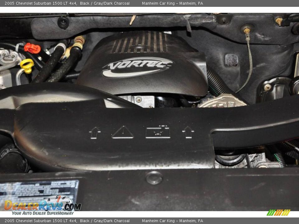 2005 Chevrolet Suburban 1500 LT 4x4 Black / Gray/Dark Charcoal Photo #21