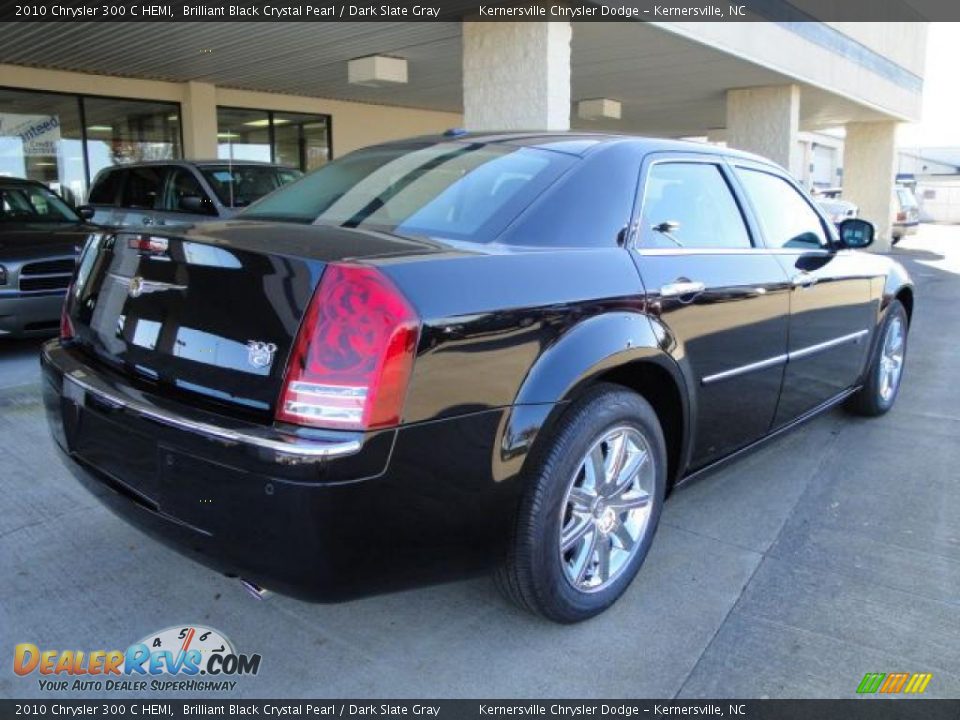 2010 Chrysler 300 C HEMI Brilliant Black Crystal Pearl / Dark Slate Gray Photo #3