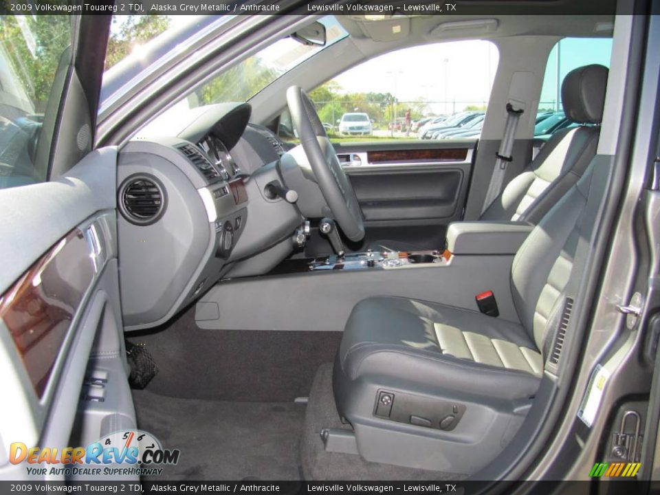 2009 Volkswagen Touareg 2 TDI Alaska Grey Metallic / Anthracite Photo #3