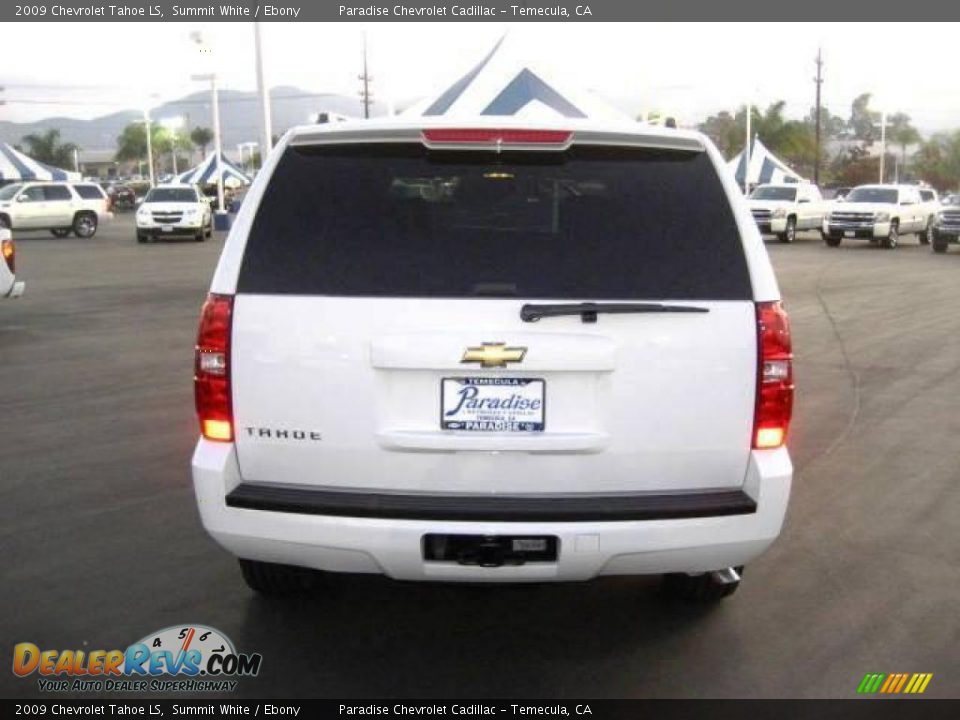 2009 Chevrolet Tahoe LS Summit White / Ebony Photo #7