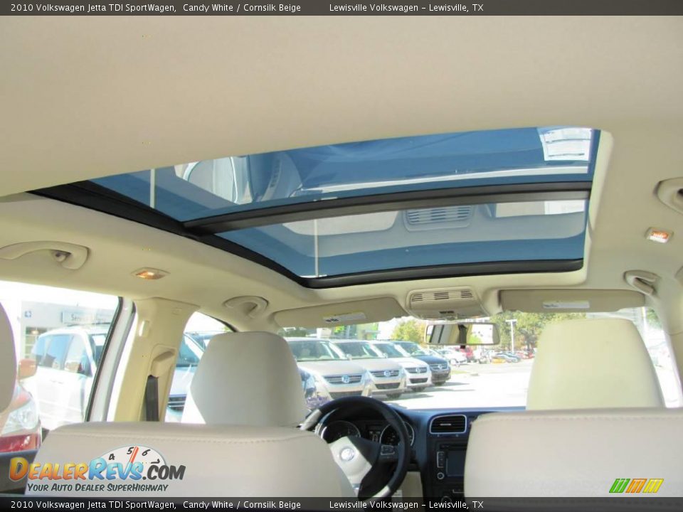 2010 Volkswagen Jetta TDI SportWagen Candy White / Cornsilk Beige Photo #5