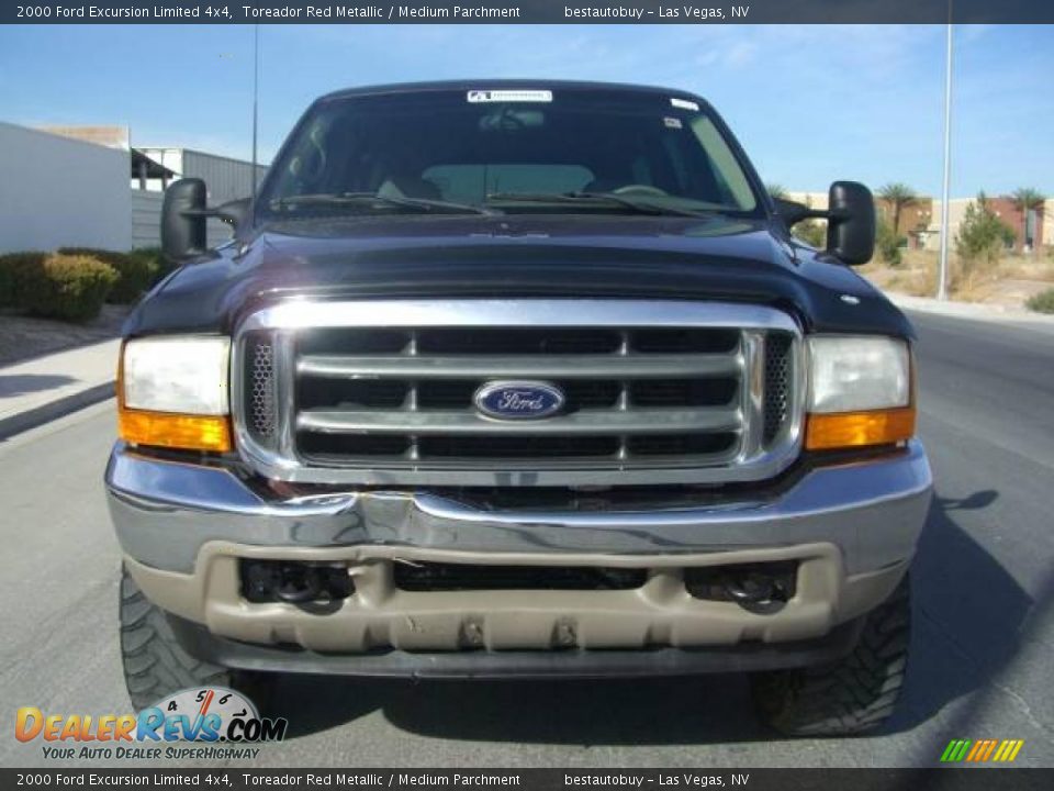 2000 Ford Excursion Limited 4x4 Toreador Red Metallic / Medium Parchment Photo #7