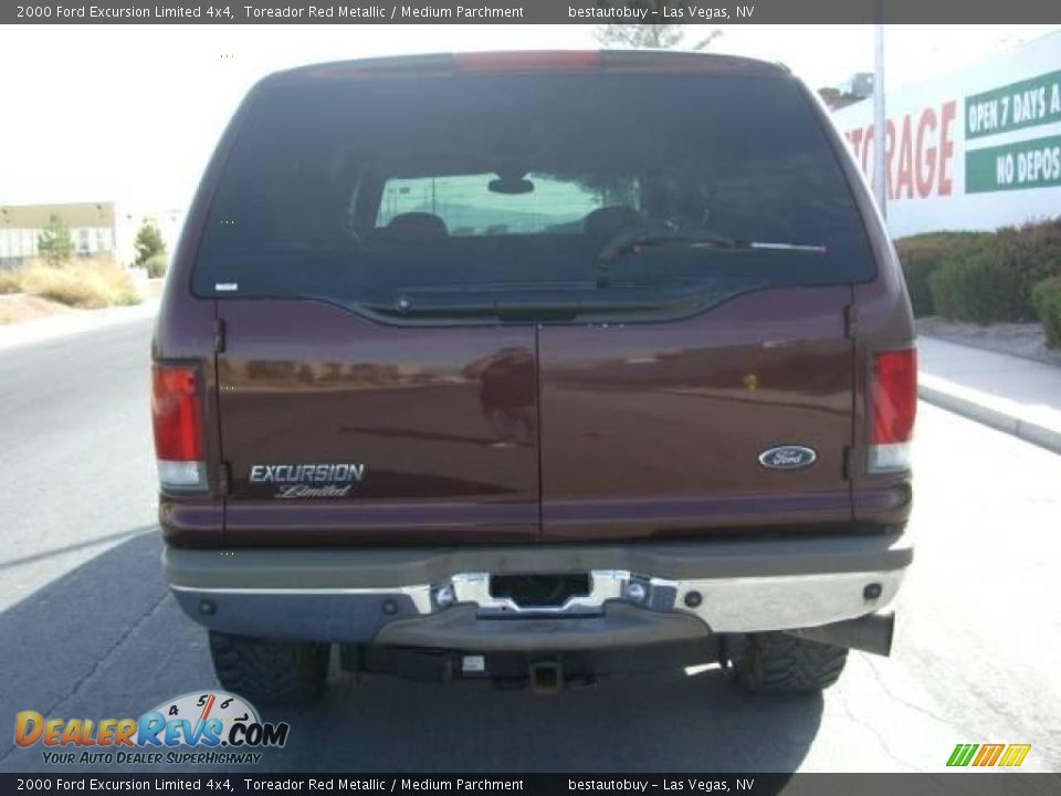 2000 Ford Excursion Limited 4x4 Toreador Red Metallic / Medium Parchment Photo #13