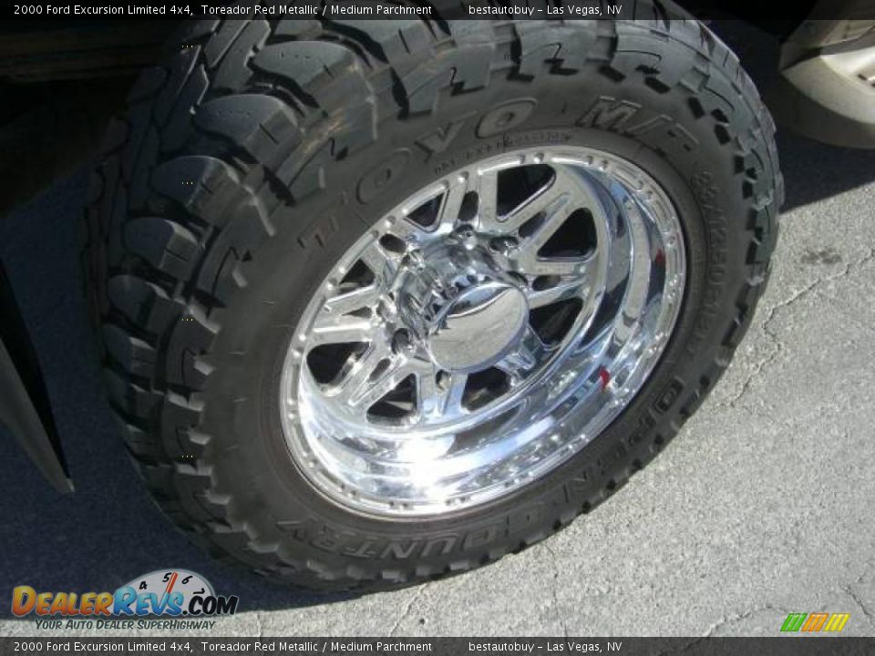 2000 Ford Excursion Limited 4x4 Toreador Red Metallic / Medium Parchment Photo #19