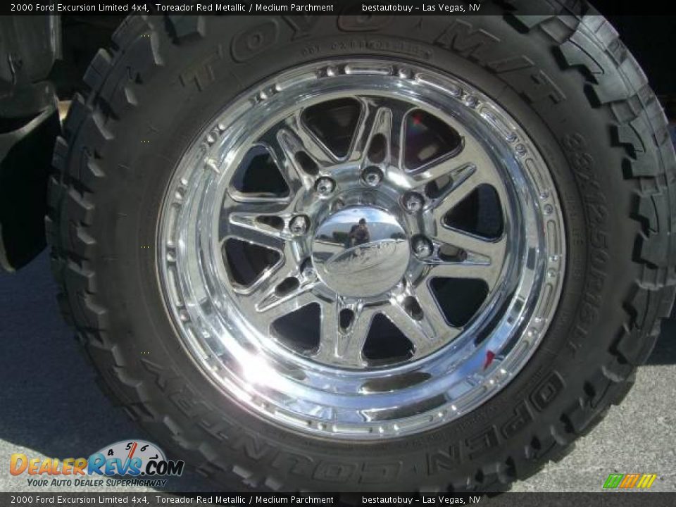 2000 Ford Excursion Limited 4x4 Toreador Red Metallic / Medium Parchment Photo #20