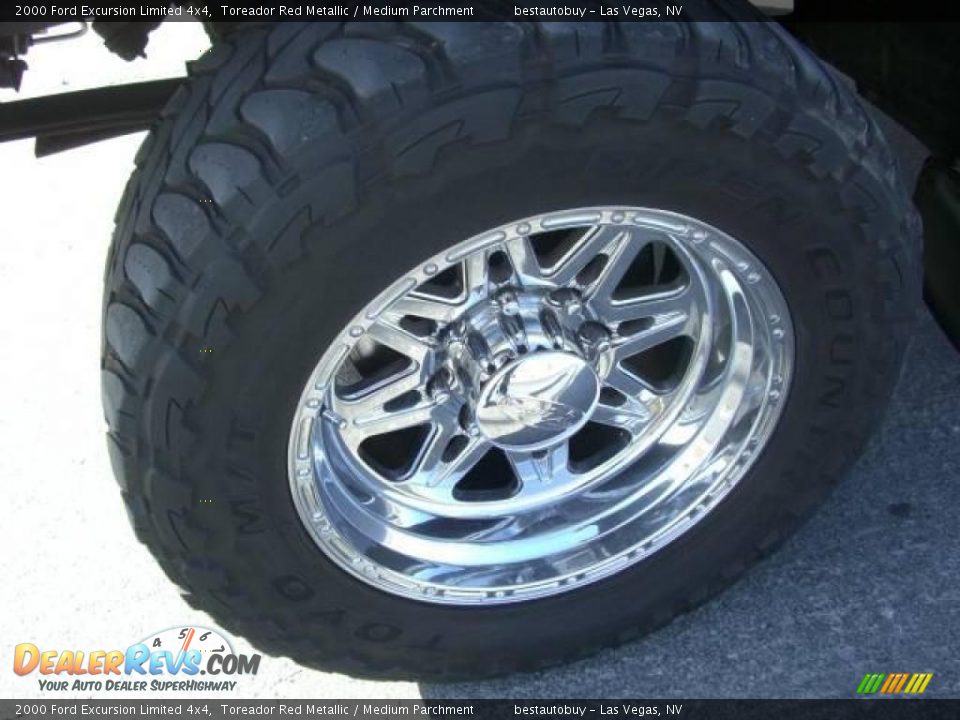 2000 Ford Excursion Limited 4x4 Toreador Red Metallic / Medium Parchment Photo #22
