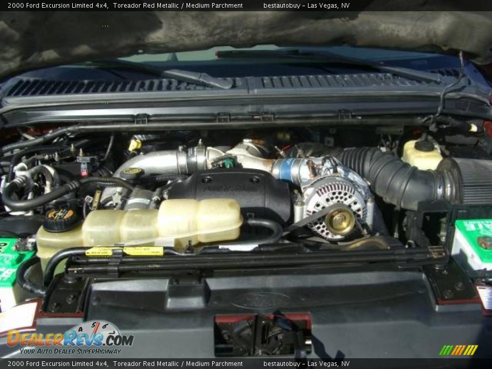 2000 Ford Excursion Limited 4x4 Toreador Red Metallic / Medium Parchment Photo #26