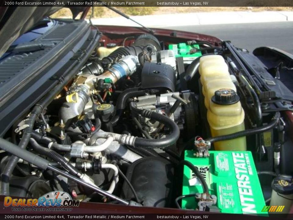 2000 Ford Excursion Limited 4x4 Toreador Red Metallic / Medium Parchment Photo #28