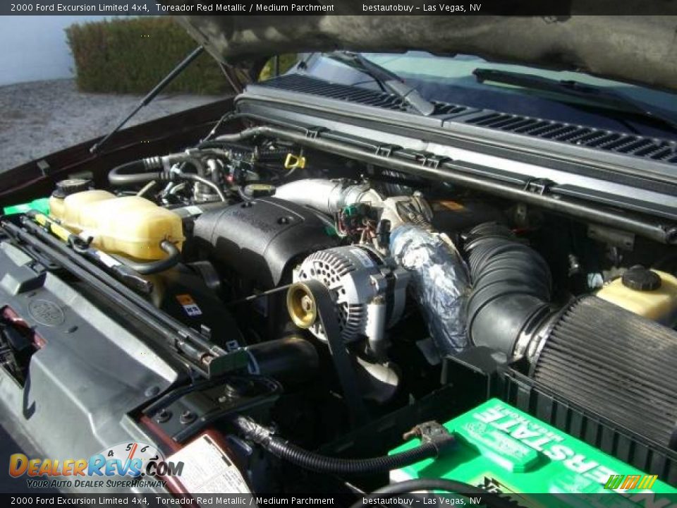 2000 Ford Excursion Limited 4x4 Toreador Red Metallic / Medium Parchment Photo #29
