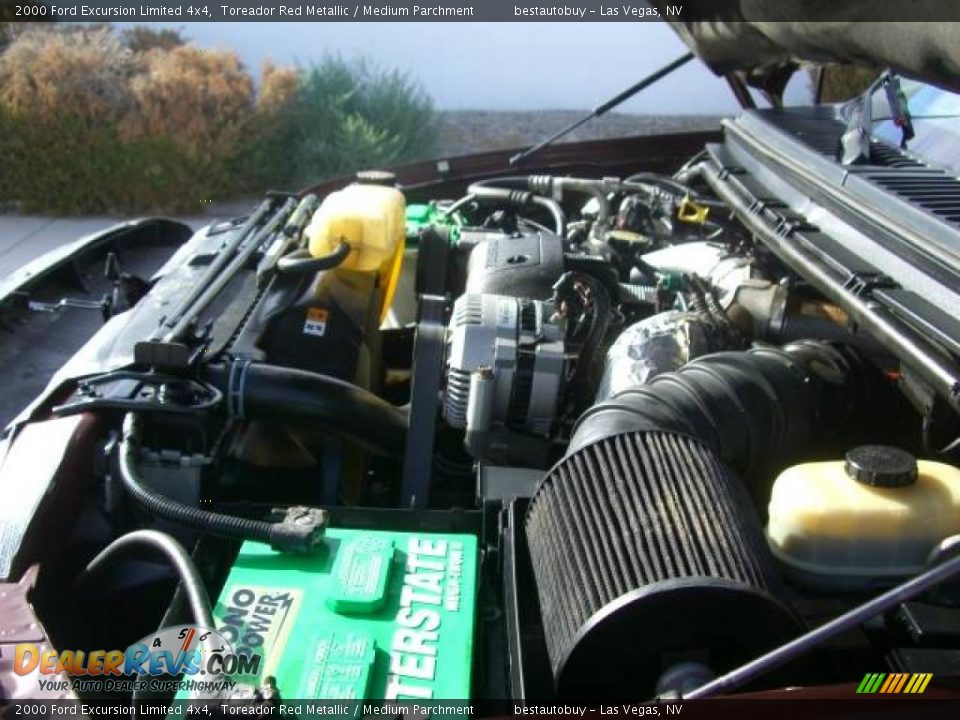 2000 Ford Excursion Limited 4x4 Toreador Red Metallic / Medium Parchment Photo #30