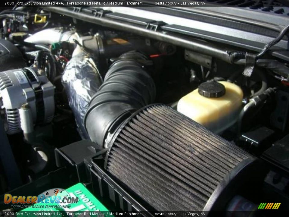 2000 Ford Excursion Limited 4x4 Toreador Red Metallic / Medium Parchment Photo #31