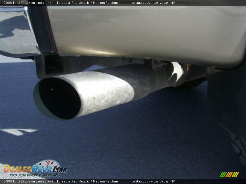 2000 Ford Excursion Limited 4x4 Toreador Red Metallic / Medium Parchment Photo #35